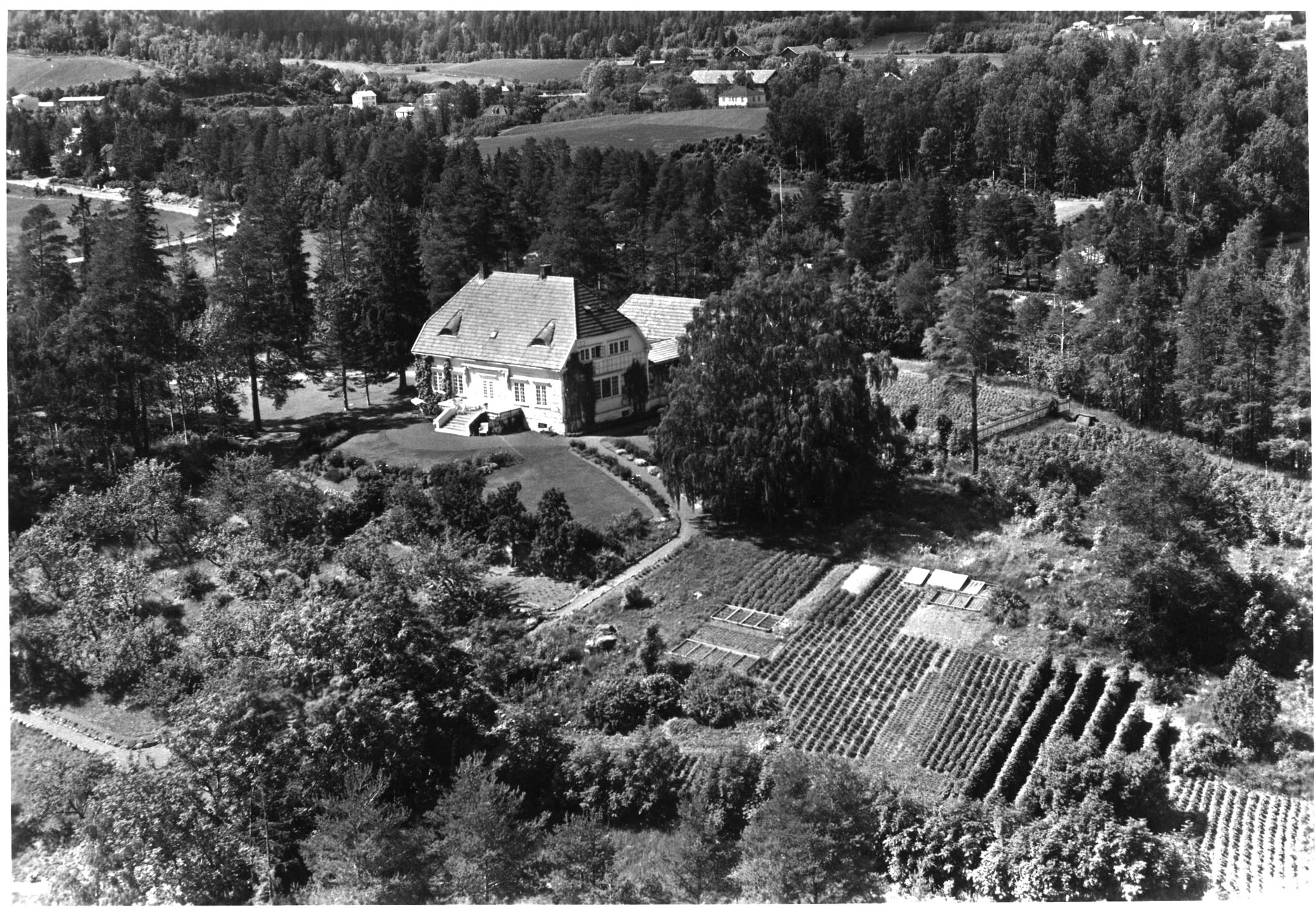 Lillehaugen 1956 Foto: A. Holm /Asker bibliotek