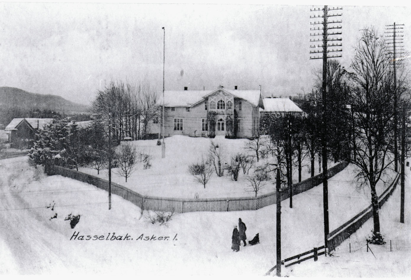 Hasselbakken 1917 Foto: Asker bibliotek