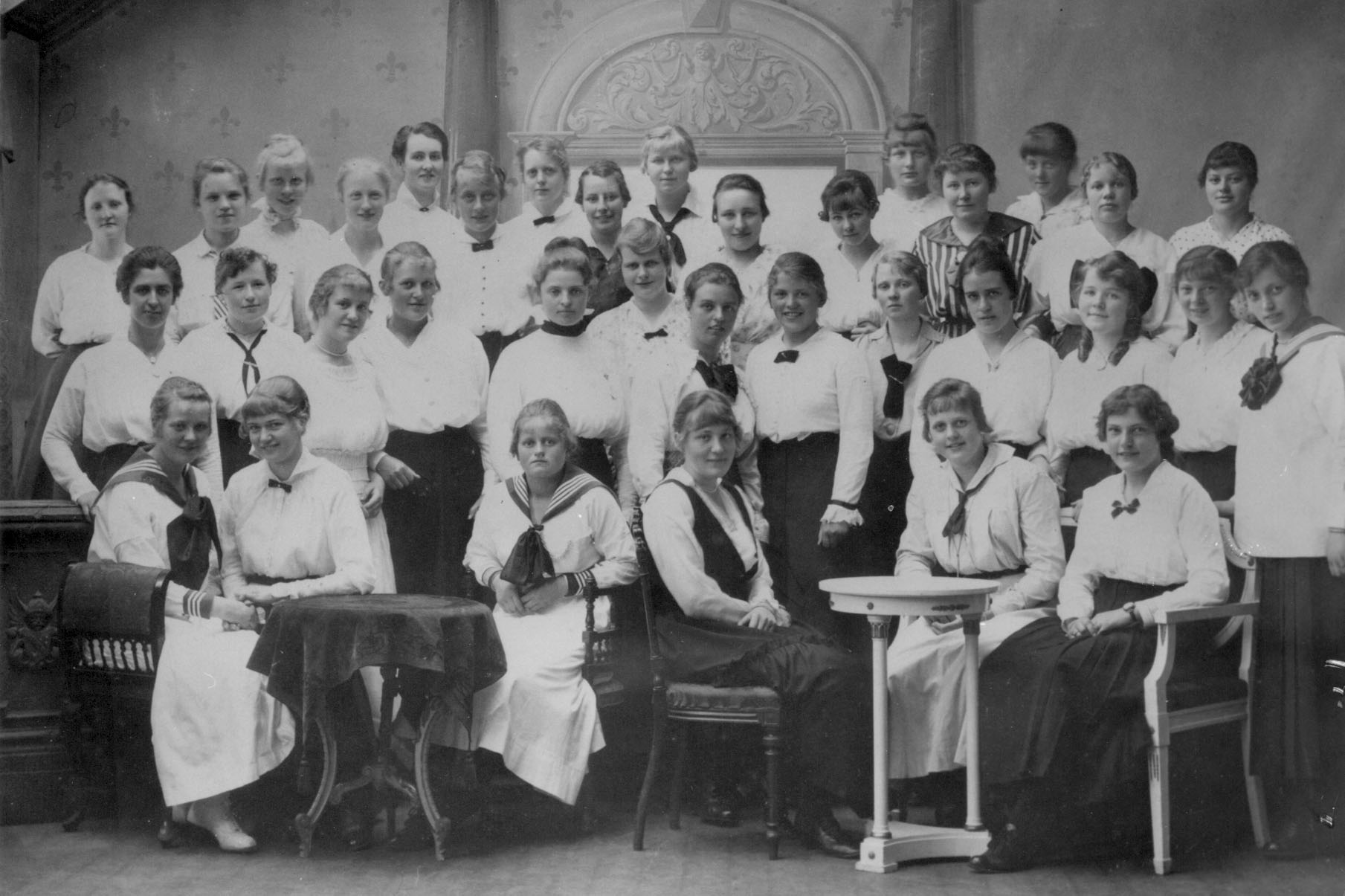 Elever ved skolen i 1915