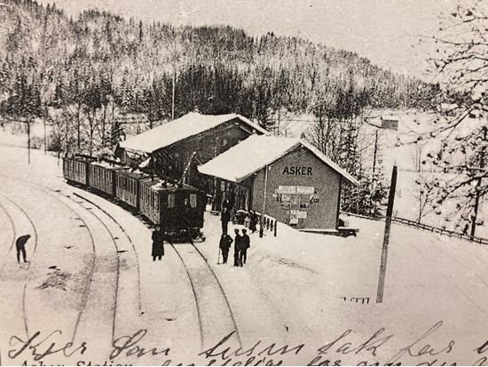 Asker stasjon ca 1890