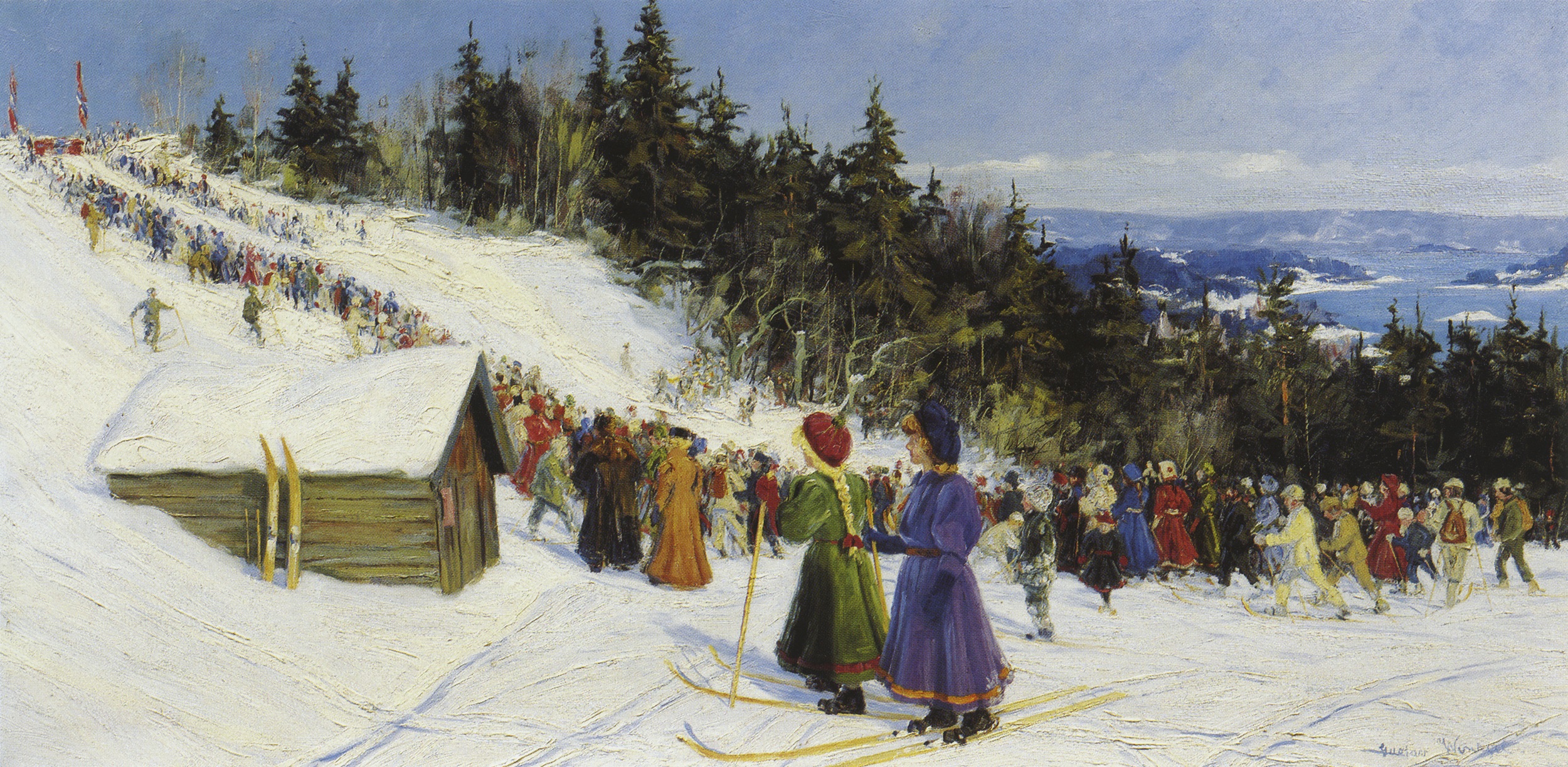 Fjelkenbakken av Gustav Wentzel 1898