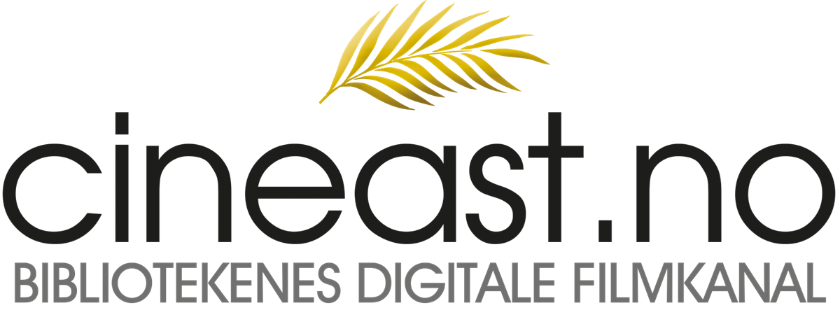 Cineast logo med teksten Bibliotekenes digitale filmkanal